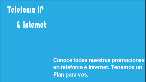 Telefonía IP
     & Internet